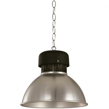 Lamp. Colgante Led Plata/negro