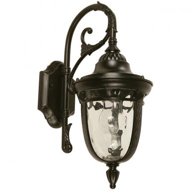 Lamp. Pared Ext. 1l Negra Mate