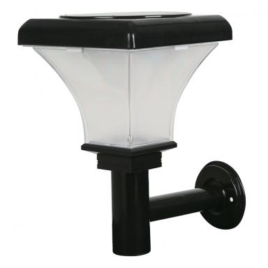 Lamp. Pared 1l Led Solar Negra