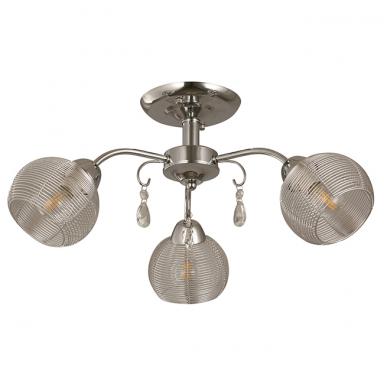 Lamp. Techo Cromo/plata 3l E14