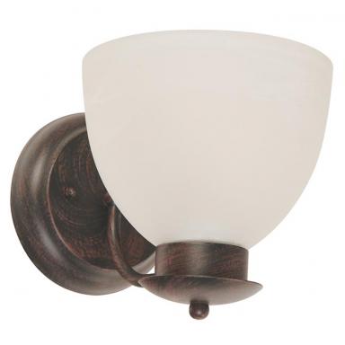 Lamp. Pared 1l Blk Brushed