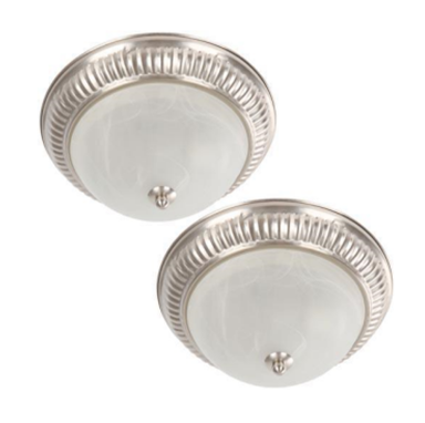 Lamp. Techo 1l Satin Nickel 2pk