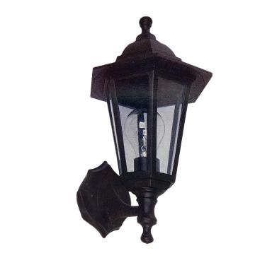 Lamp. Ext. Pared Negra 1l 2pk