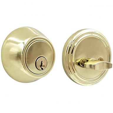 Single Cylinder Deadbolt Gold