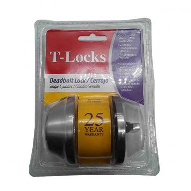 C. T-lock Deadbolt Satin C/sen