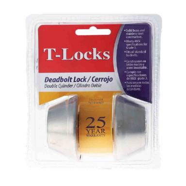 C. T-lock Deadbolt Satin C/dob