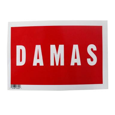 Rotulo Plastico ''damas''