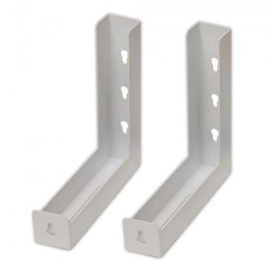 L WHITE BRACKET 5"Bx2