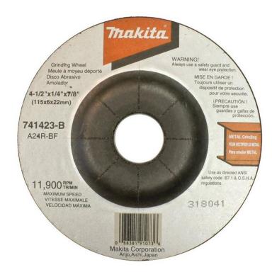 Disco 4-1/2" 1/4" P/m Makita