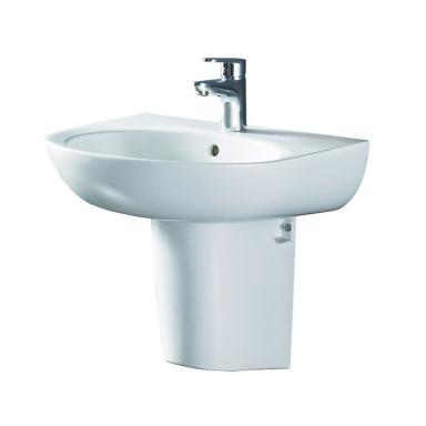 Lavabo Y Pedestal Amkp03 Bl Ob