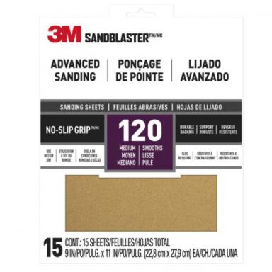 Sandpaper Ao 120gr 15pk