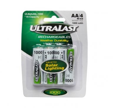 BATERIA SOLAR AA 4PK 1000 mAh
