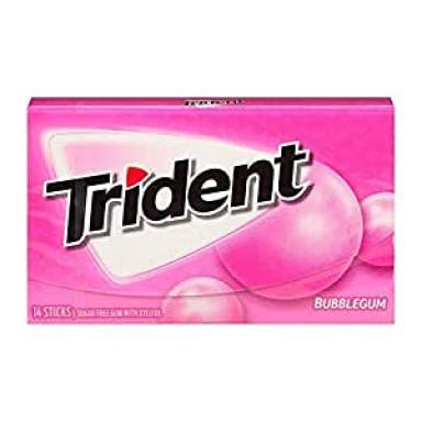 Chicle Trident Bubblegum 14 Pcs