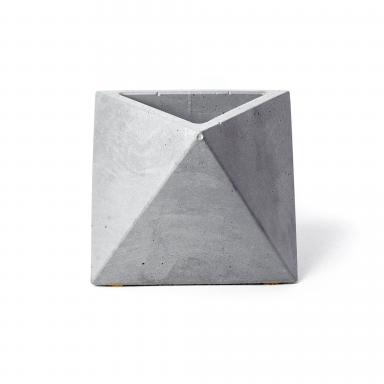 Octahedron Planter Gray