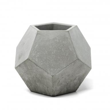 Dodecahedron Planter Gray