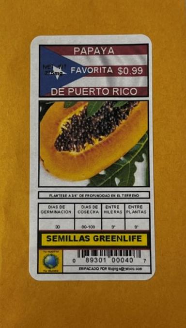 Semilla Papaya P.r.