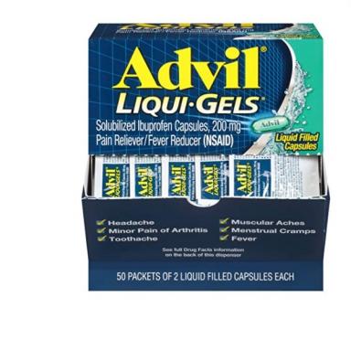 TABLETAS ADVIL LIQUID GELS 200mg