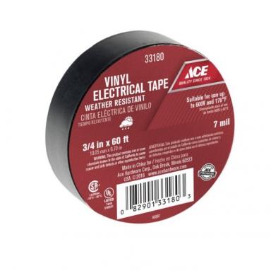 Tape Elec 3/4x60' Ul Negro Ace