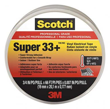 Tape Elec 3/4x66' Sp33 Negro