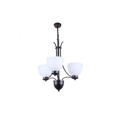 Lamp. Techo 3l Blk Brushed