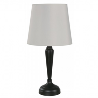 Lamp. Mesa Negro 1l E27 60w