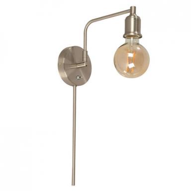 Lamp.  Pared Niquel Satin 1l E27