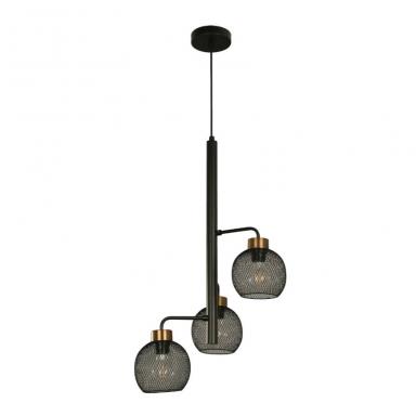 Lamp. Techo Colgante Matt Blk 3l