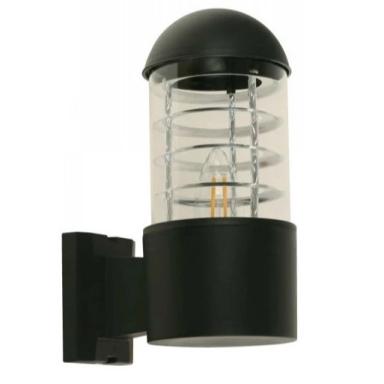 Lamp. Ext. Pared Negro 1l E27