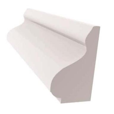 Moldura Pvc Wht 1-1/8"x8'