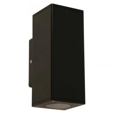 Lamp. Ext. Pared Blk 2l Gu10 18w