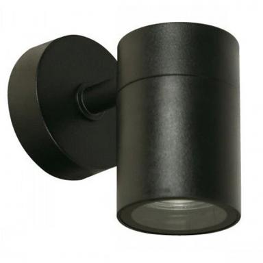 Lamp. Ext. Pared Blk 1l Gu10 7w