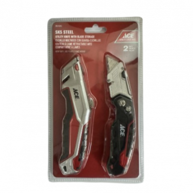 Utility Knife Hd Ace 2pk