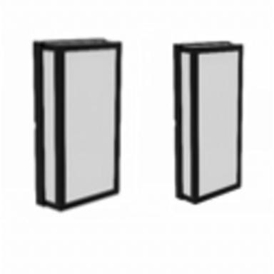 Lamp. Ext. Pared 12w Negra 2pk