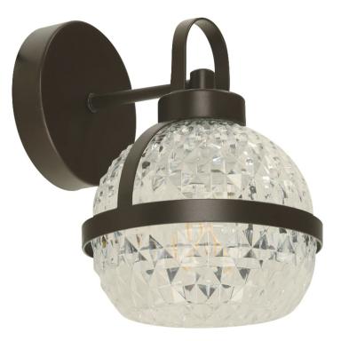 Lamp. Pared Bronce 1l E27 10w