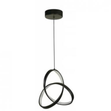 Lamp. Led Techo 12w Negra