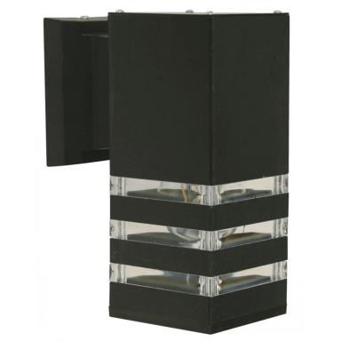 Lamp. Pared 1l 10w Ext. Negra