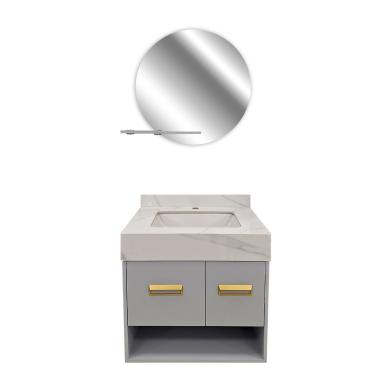 Set Vanity Pvc 24" Gris 4101