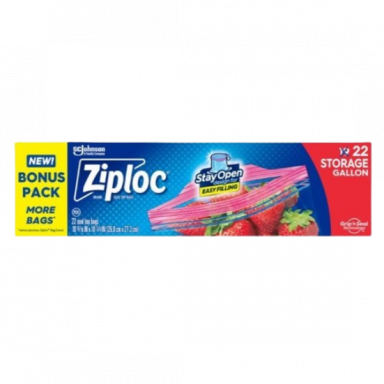 Ziploc Storage Bag Gl 22ct