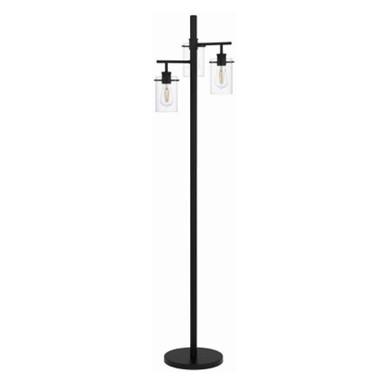 Lamp. Piso Regan Negra 64"