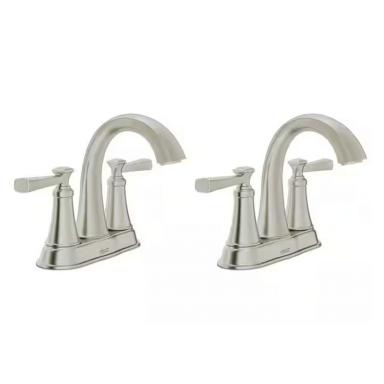 M. Lavabo 4" Rumson B/nickel 2pk