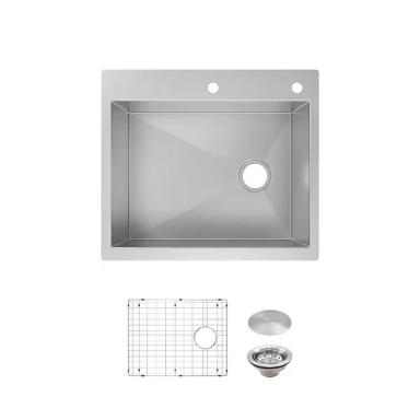 Freg. Sencillo 10" Ss 25"x22" 2h